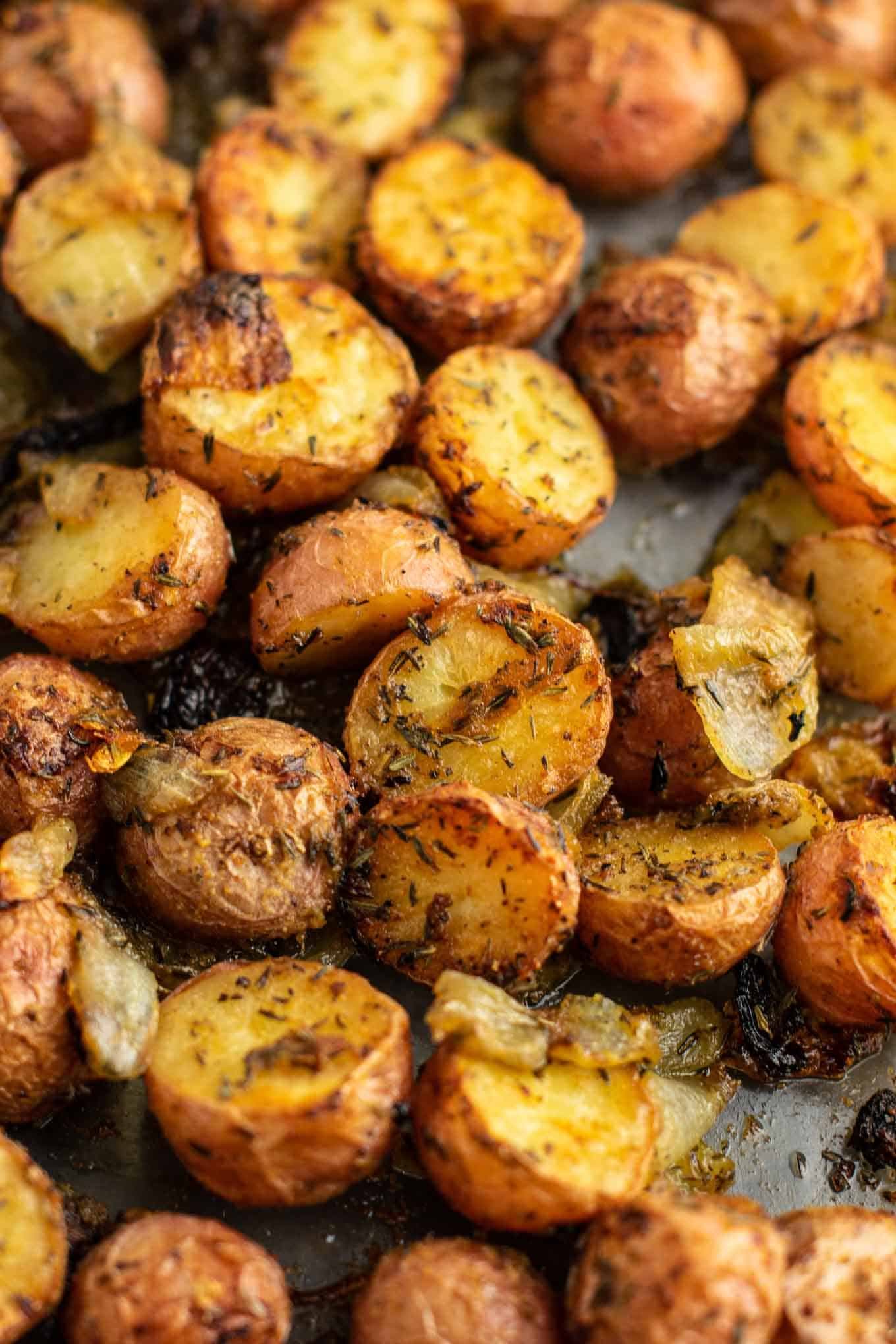 Garlic and Onion Roasted Potatoes