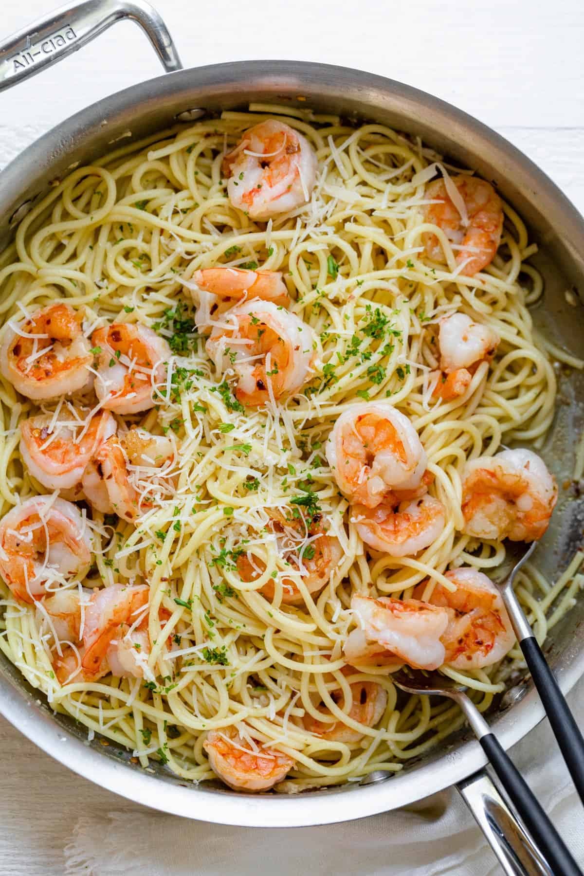 Gluten-free Garlic Shrimp Pasta