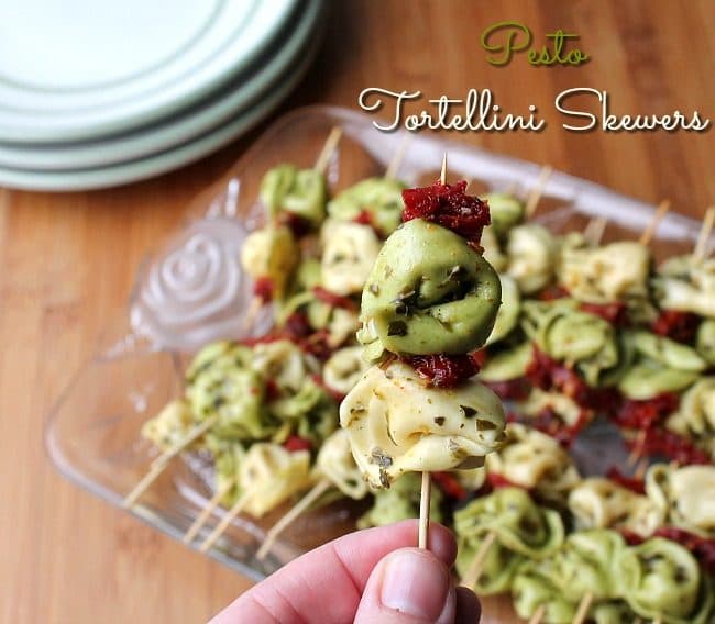 Pesto Tortellini Skewers