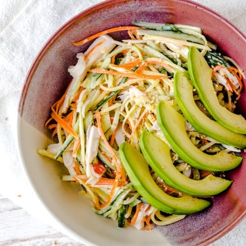 Sour Candy Mango and Avocado Sushi Salad