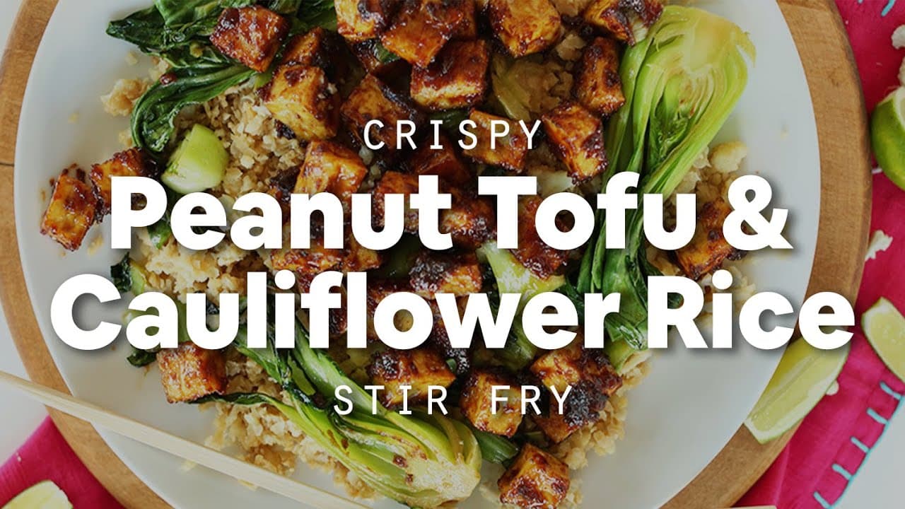 Peanut Butter Tofu and Vegetable Stir Fry