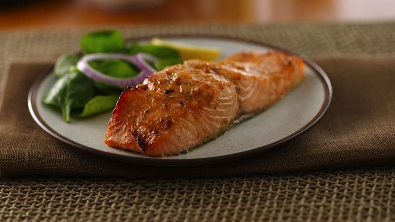 Honey Mustard Glazed Salmon
