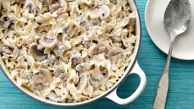 Creamy Beef Stroganoff