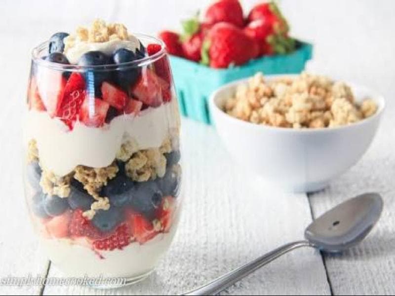 Greek Yogurt and Berry Parfait