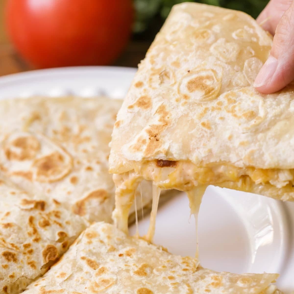Chicken and Cheese Quesadillas