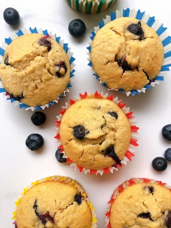 Dairy-Free and Gluten-Free Blueberry Muffins