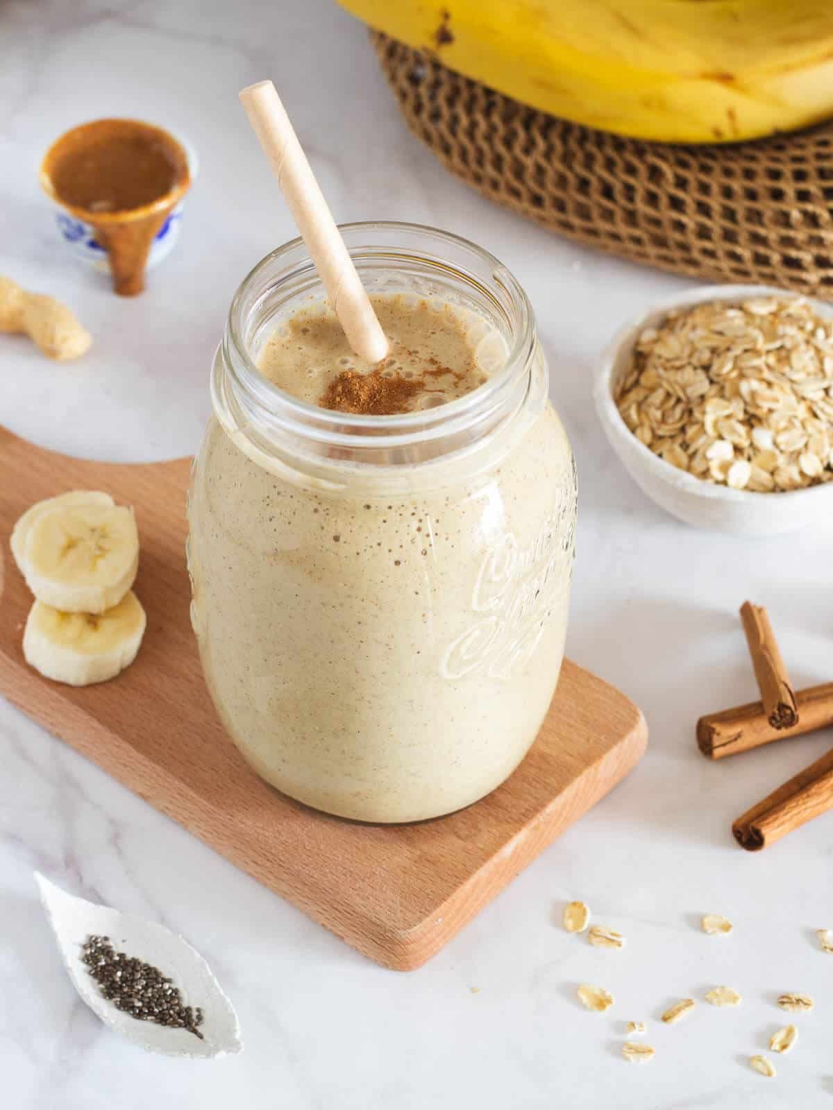 Batido de Plátano y Leche de Avena