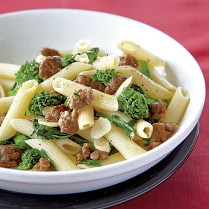 Penne with Sausage and Broccoli Rabe