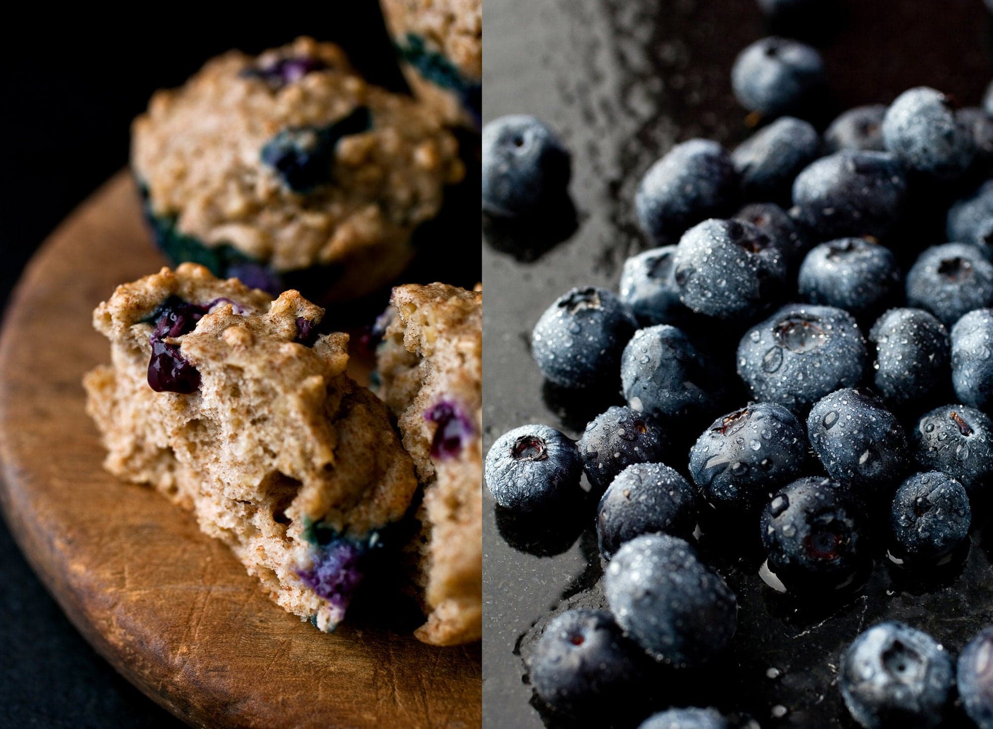 Steel-Cut Oatmeal and Blueberry Muffins