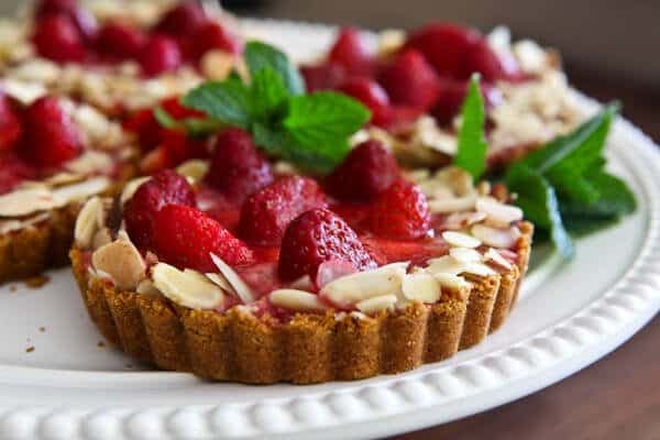 Strawberry and Almond Tart