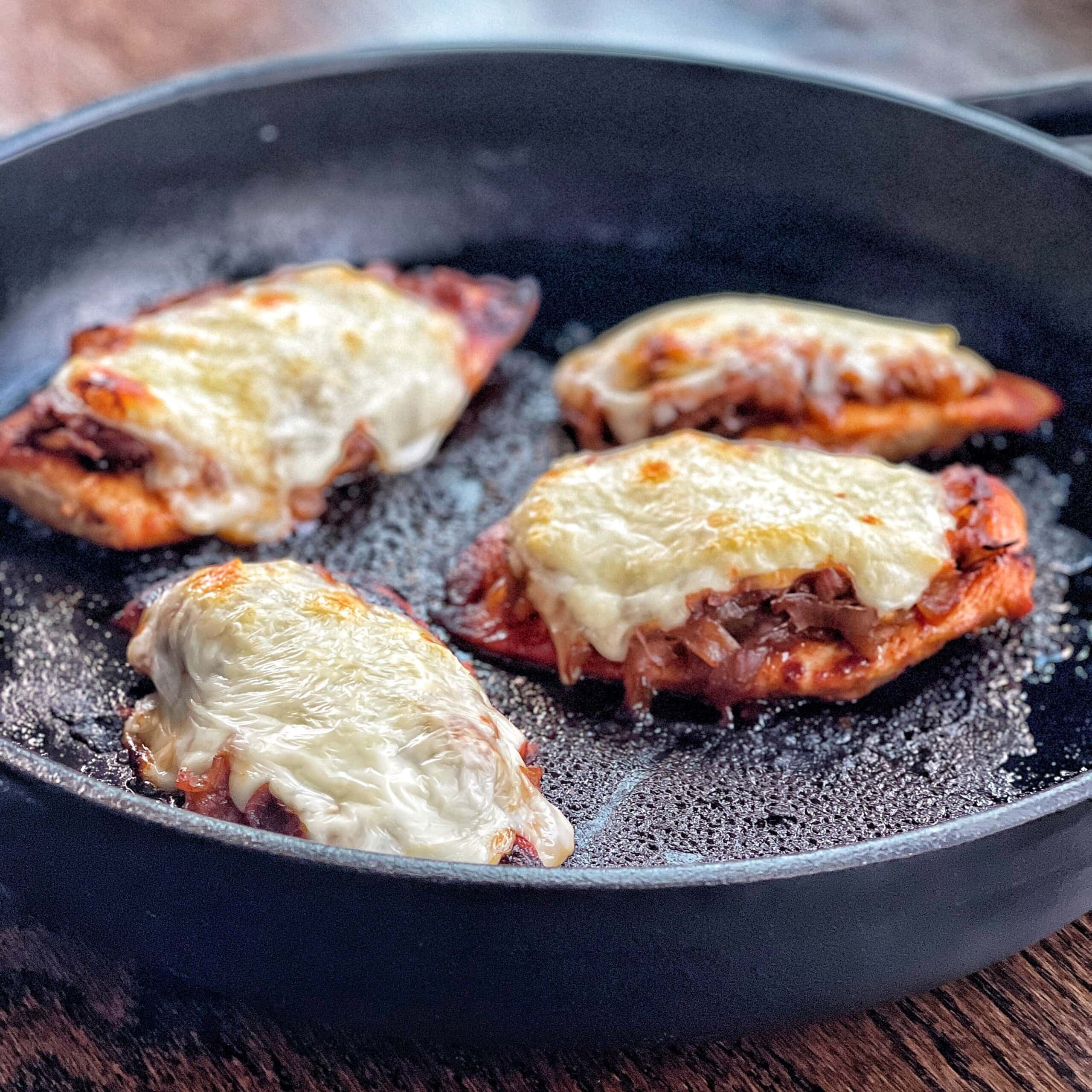 Roasted Chicken Quarters with Caramelized Onions