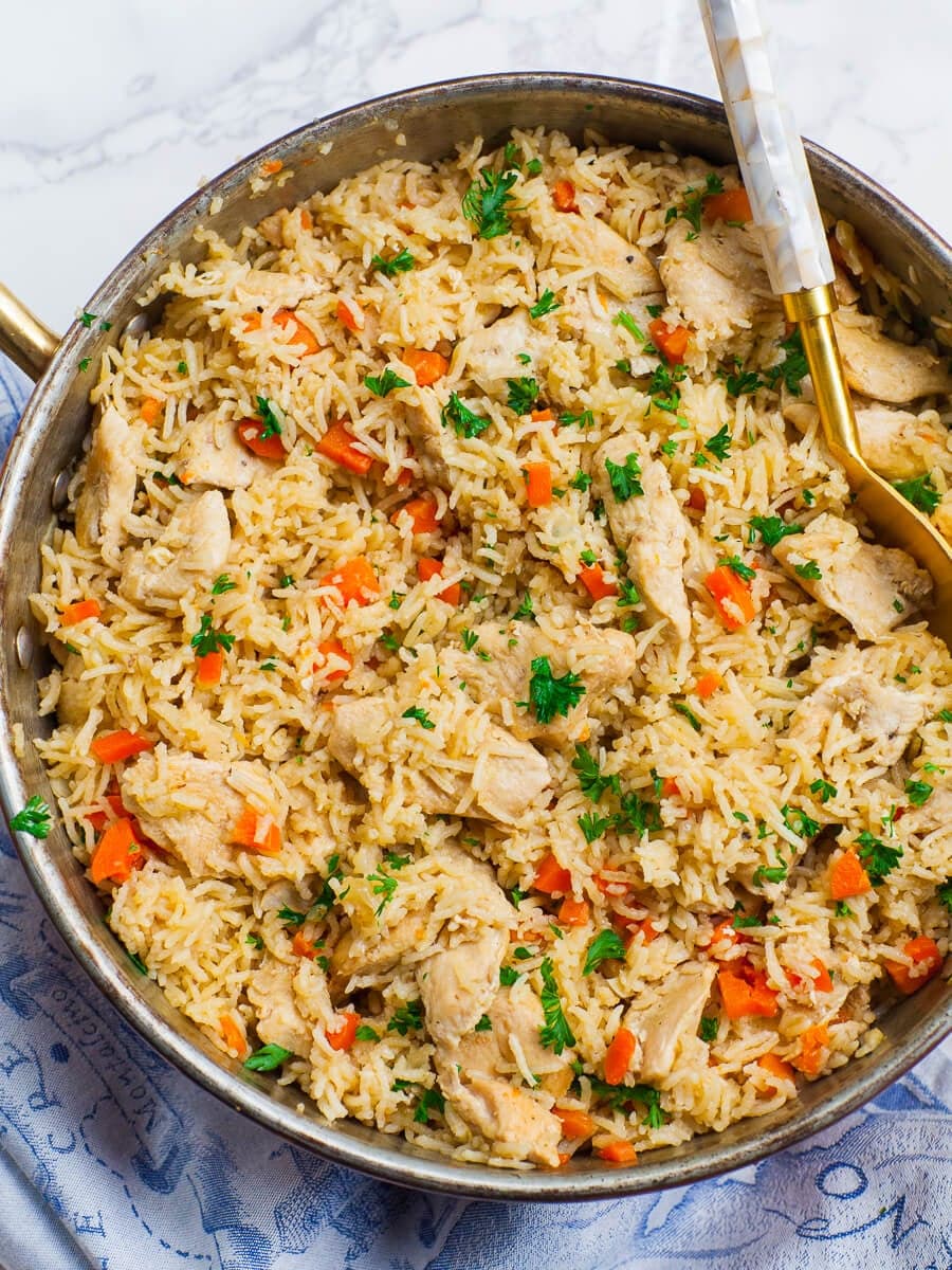 Stovetop Chicken Rice Pilaf