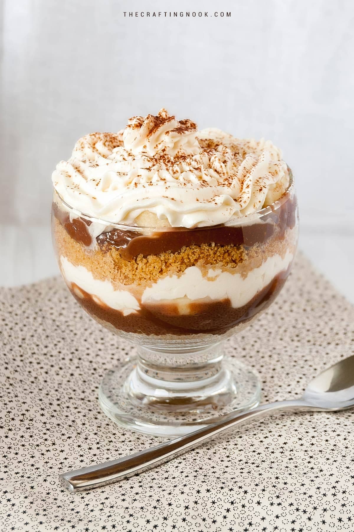 Chocolate Yogurt Parfait with Peanut Butter and Bananas