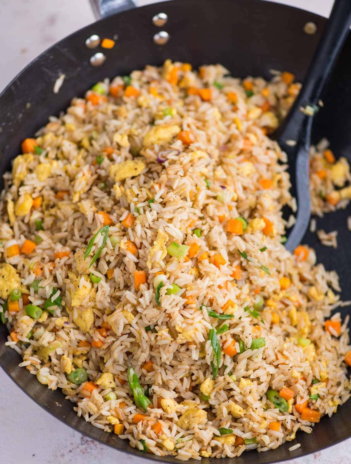 Vegetable Fried Rice with Scrambled Eggs