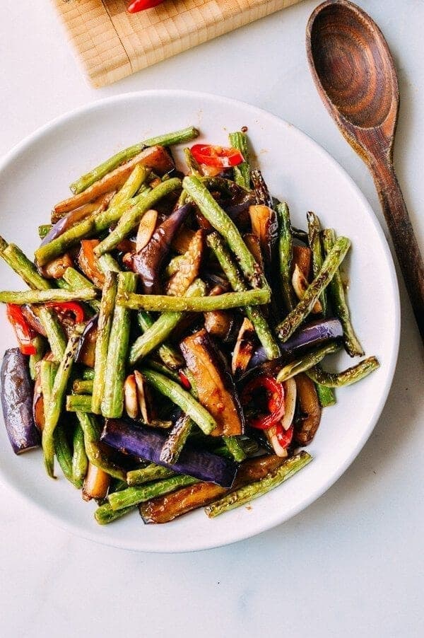 Green Beans and Eggplant Stir-Fry