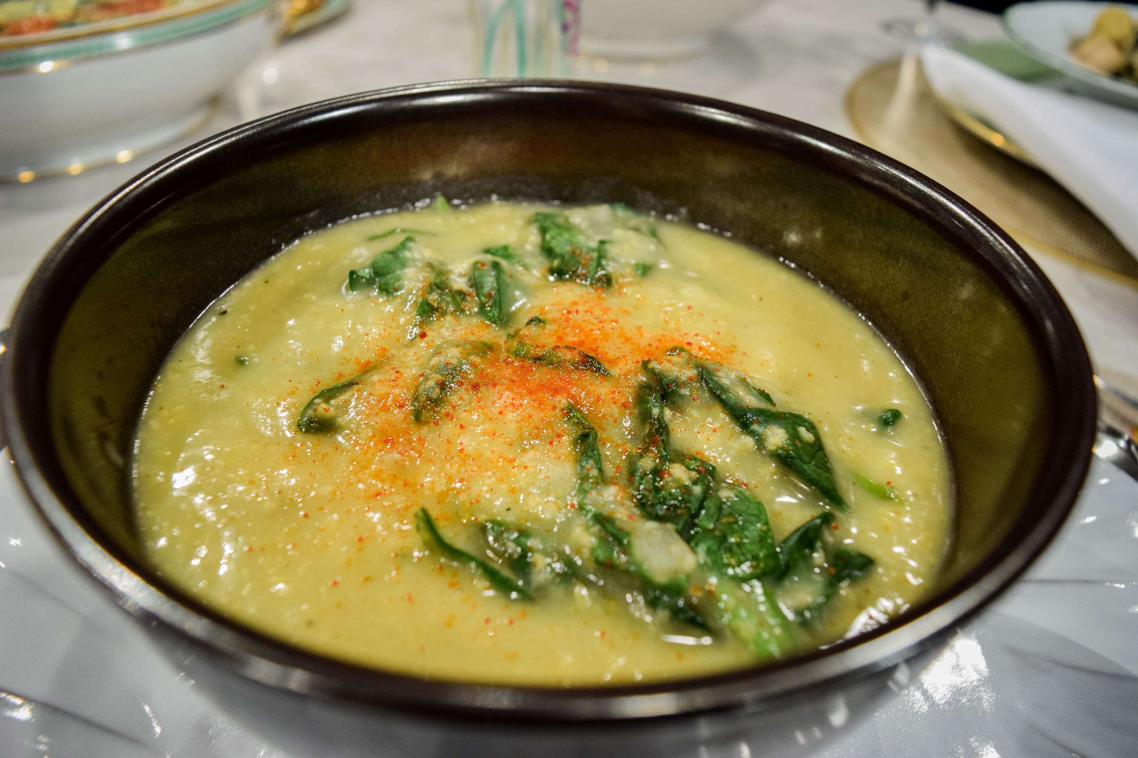 Bean and Corn Grits Soup