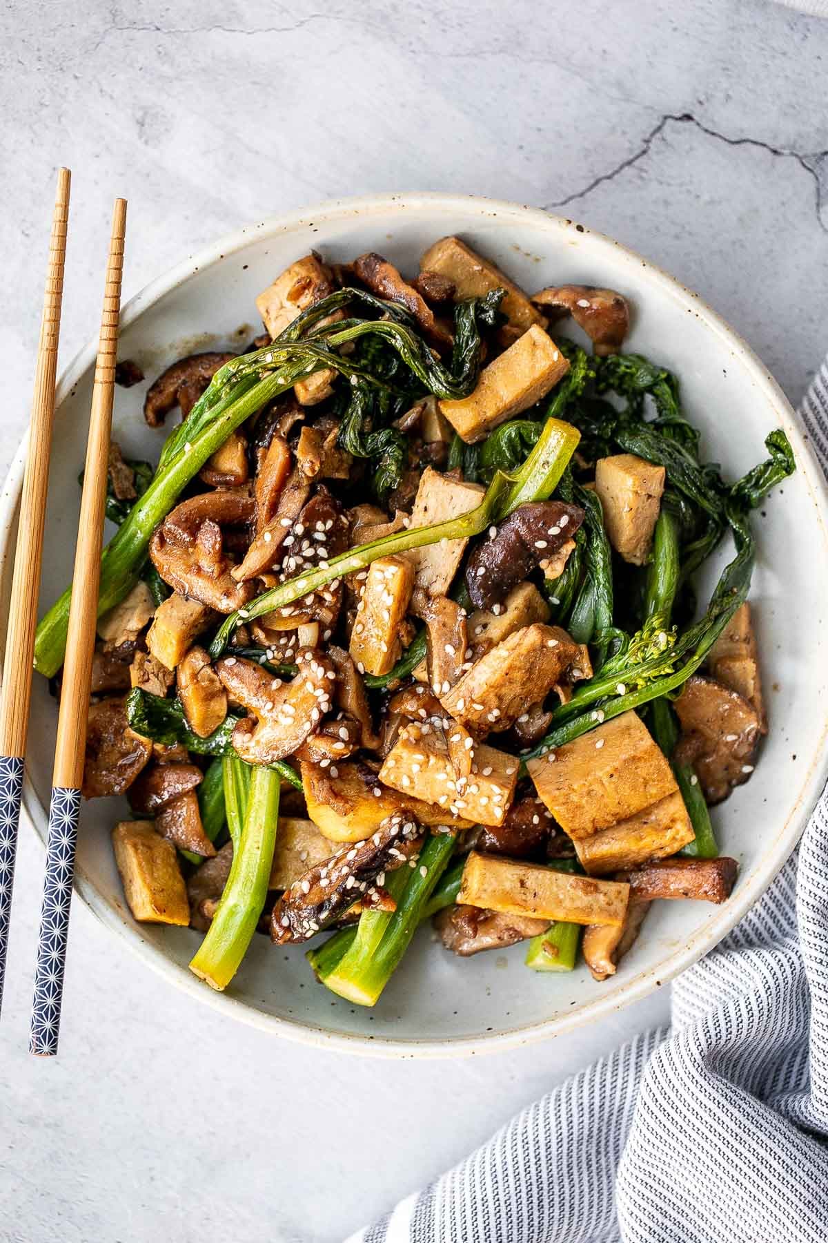 Tofu Mushroom Stir-Fry
