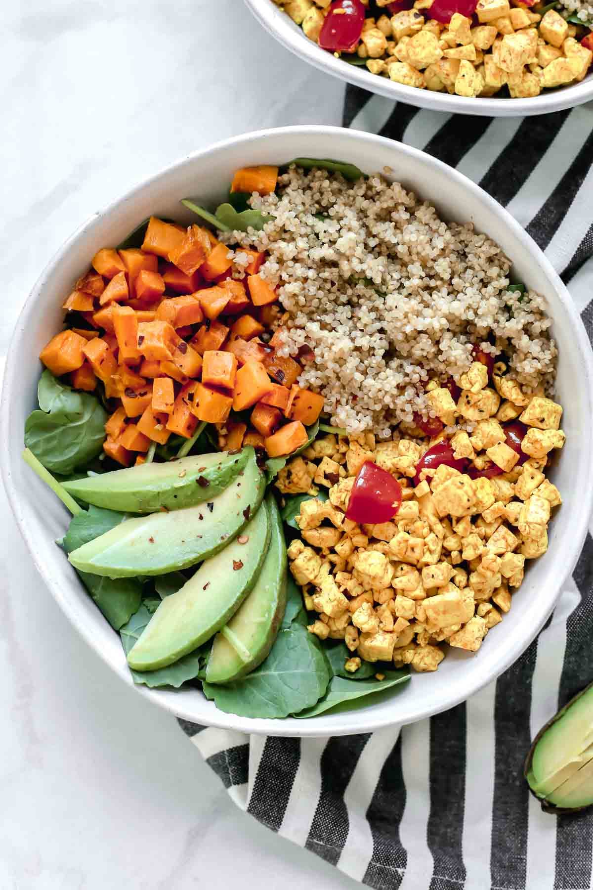 Southwestern Tofu Scramble Breakfast Bowl