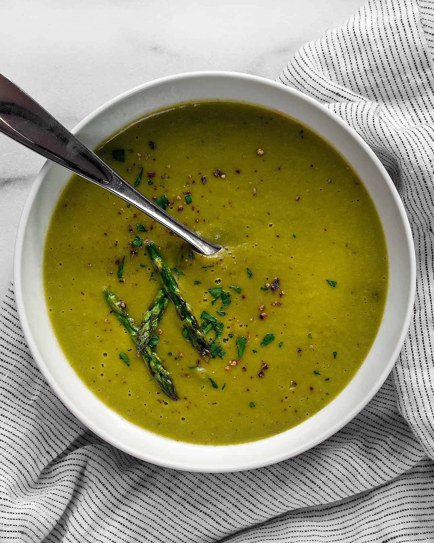 Roasted Asparagus Soup