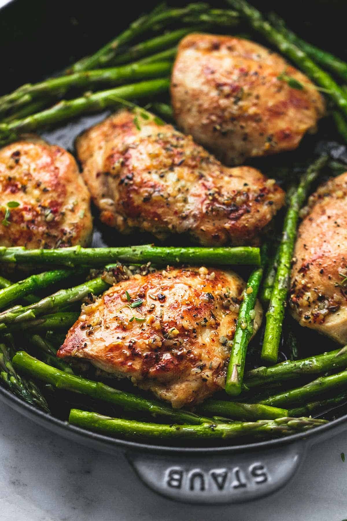 One-Pan Garlic Herb Chicken and Asparagus