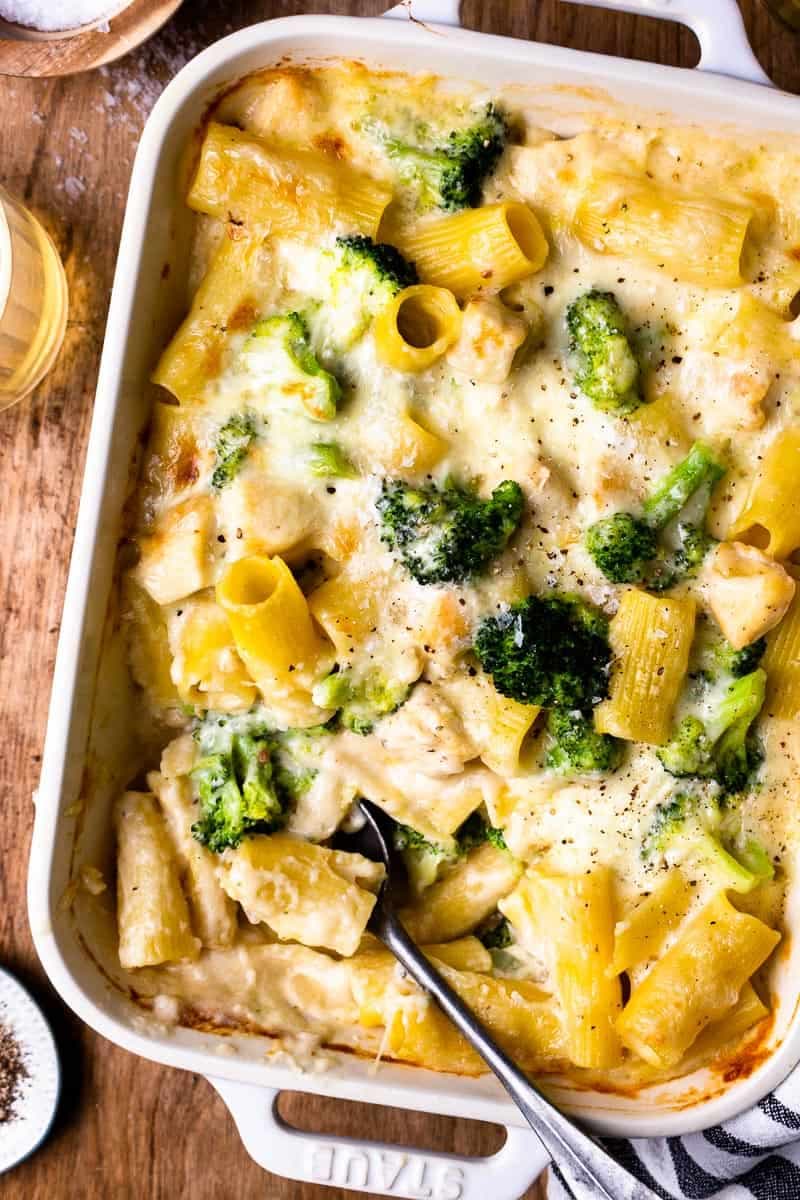 Creamy Chicken Broccoli Pasta Bake