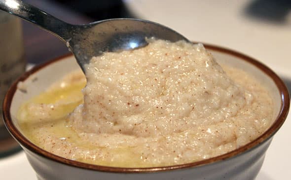 Cinnamon Walnut Corn Grits