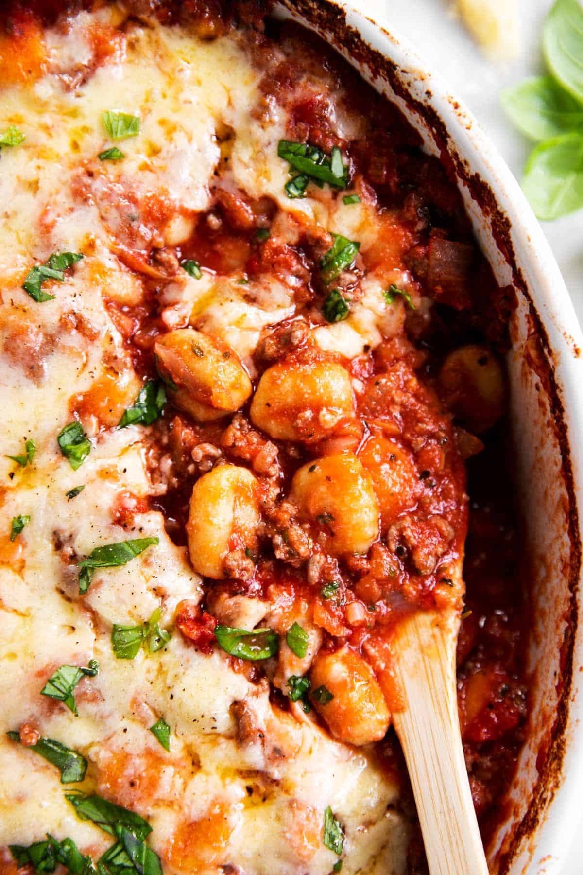 Gnocchi Bake with Beef and Marinara